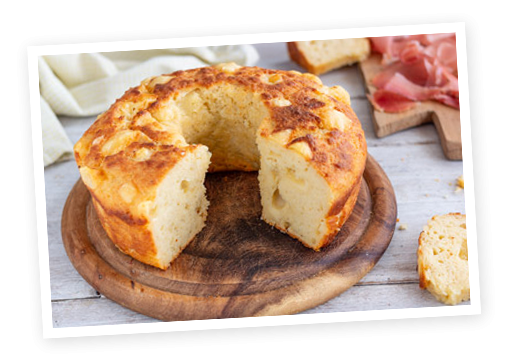 Brooddeeg ringen met kaas